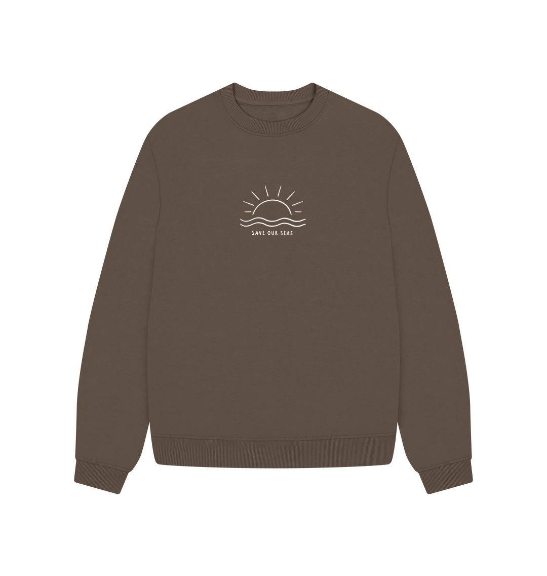 Chocolate Printed Sweater Front