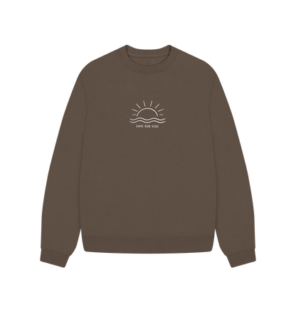 Chocolate Printed Sweater Front