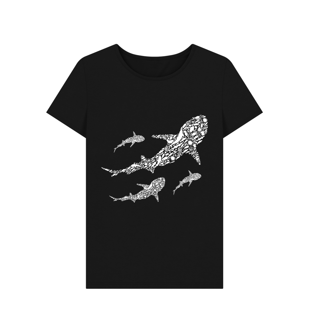 Black Printed T-shirt Front