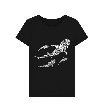 Black Printed T-shirt Front
