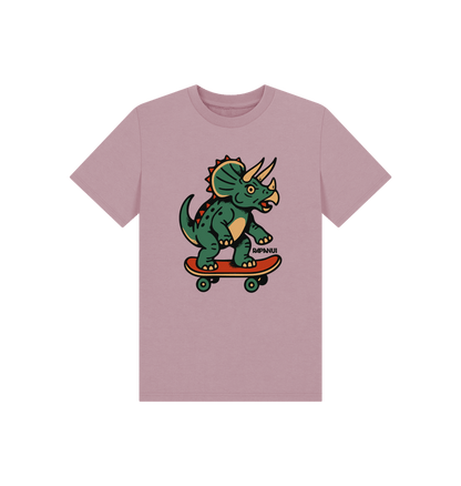 Mauve Printed Kids T-Shirt Front