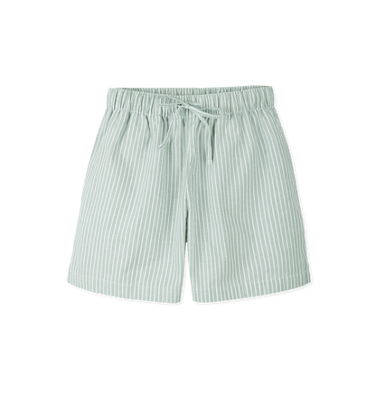 Sage Stripes Shorts Front