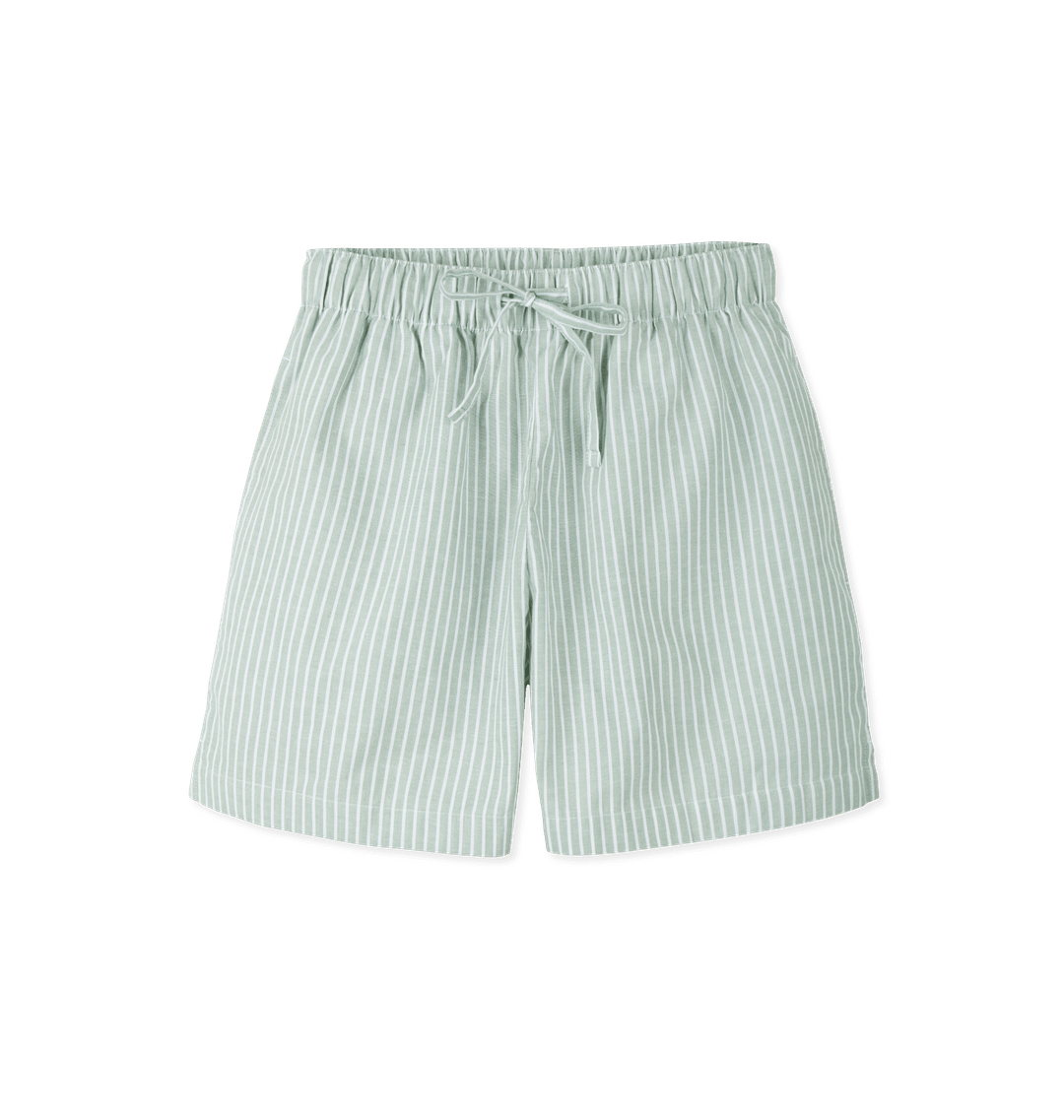 Sage Stripes Shorts Front