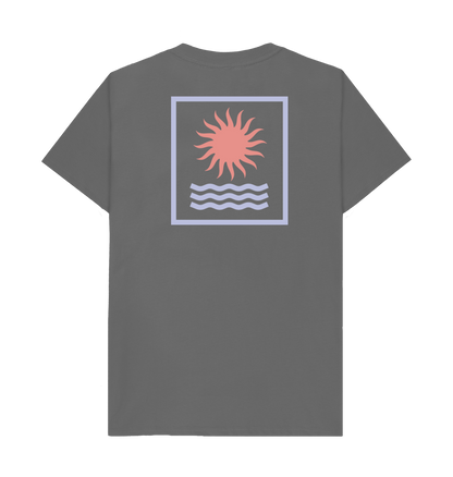 Slate Grey Printed T-shirt Back