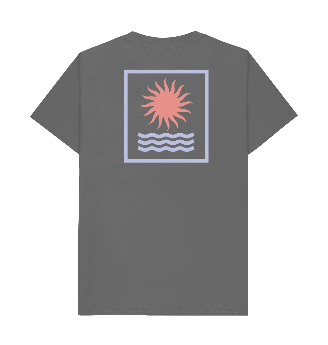 Slate Grey Printed T-shirt Back