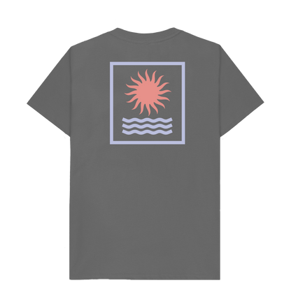Slate Grey Printed T-shirt Back