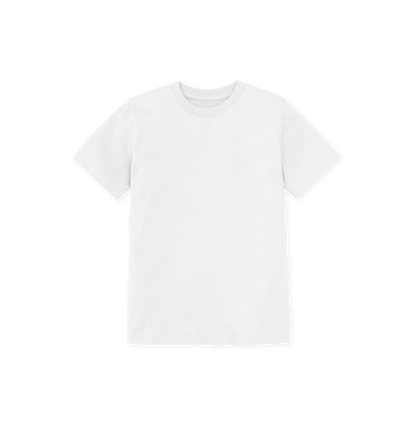 White Printed Kids T-Shirt Front