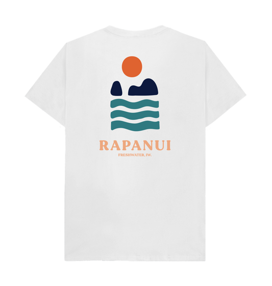 White Printed T-shirt Back