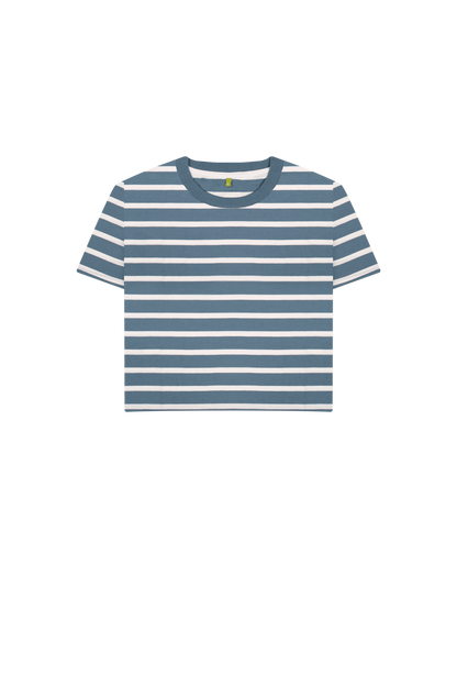 Blue Stripes Printed T-shirt