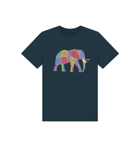 Denim Blue Printed Kids T-Shirt