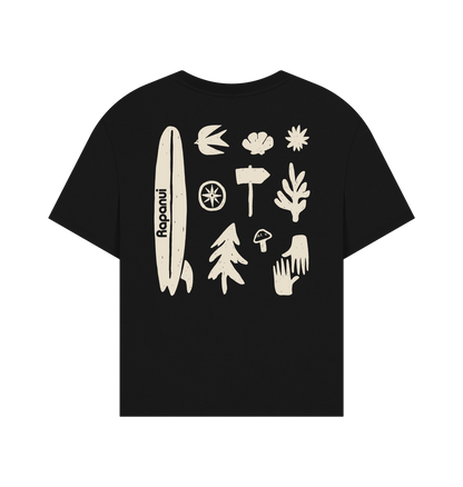 Black Printed T-shirt Back