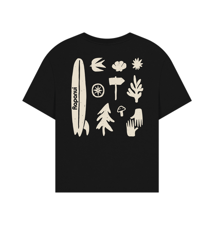 Black Printed T-shirt Back
