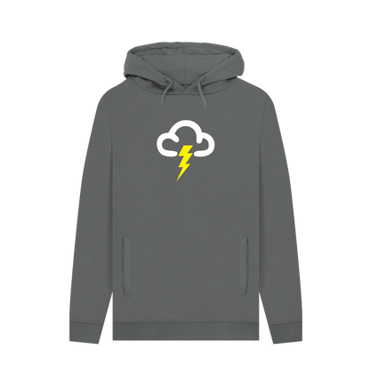 Slate Grey Printed Hoody Front