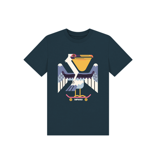 Denim Blue Printed Kids T-Shirt