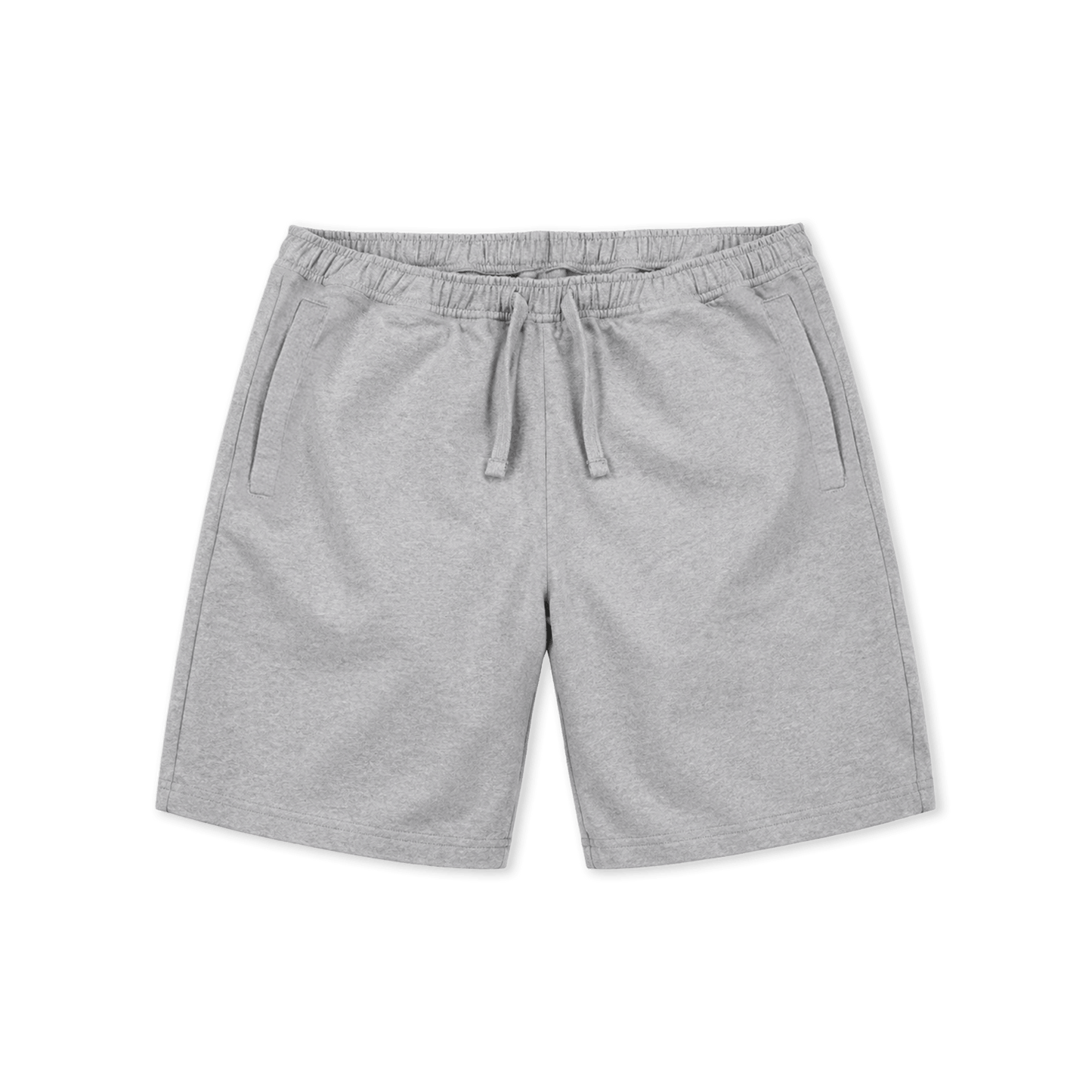 Athletic Grey Printed Mens Shorts Front