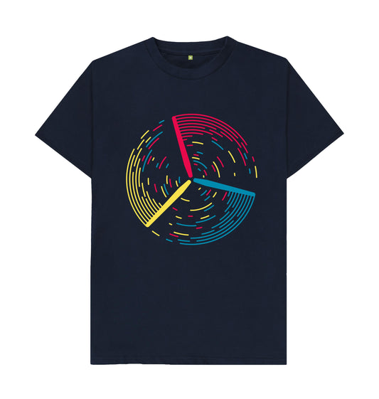Navy Blue Printed T-shirt