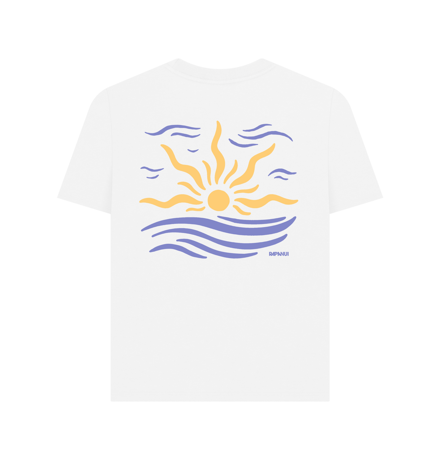 White Printed T-shirt Back