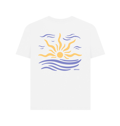 White Printed T-shirt Back
