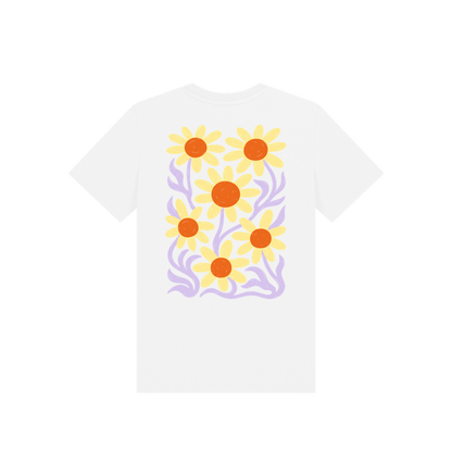 White Printed Kids T-Shirt