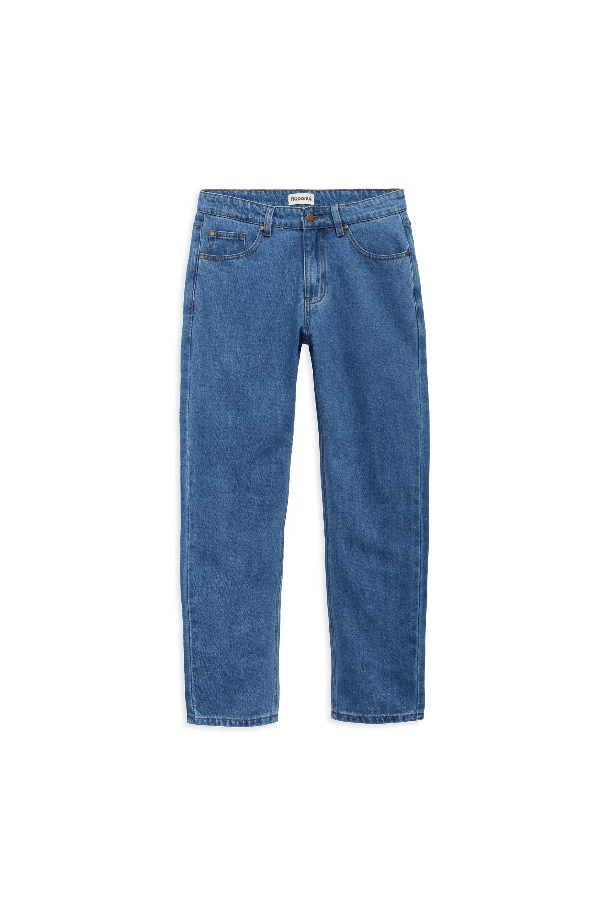 Mid Blue Printed Mens Joggers