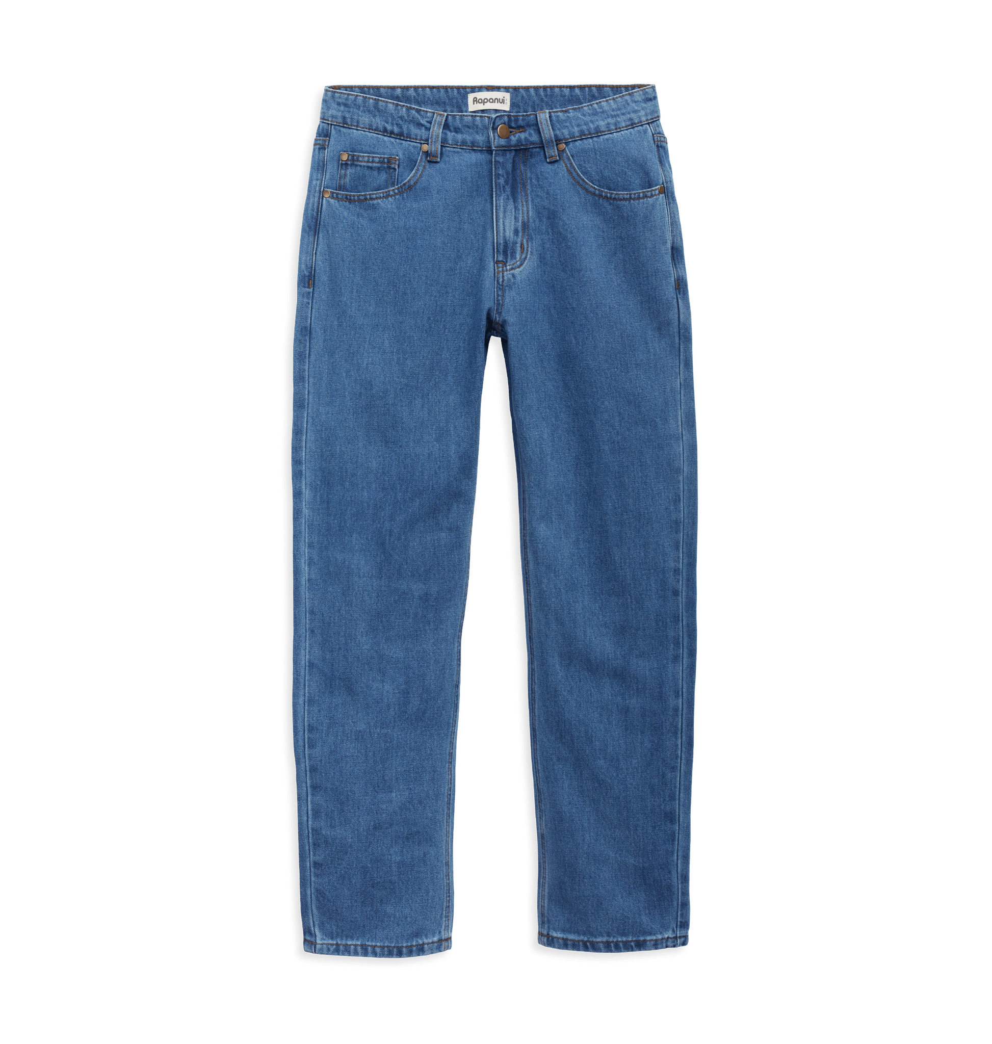 Mid Blue Printed Mens Joggers