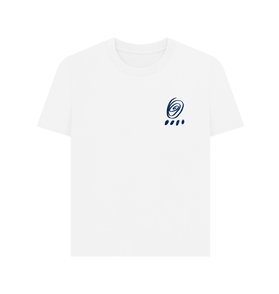 White Printed T-shirt Front