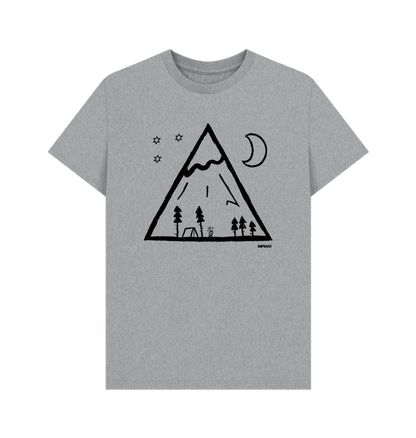 Athletic Grey Printed T-shirt Front