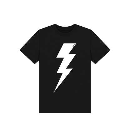 Black Printed Kids T-Shirt Front