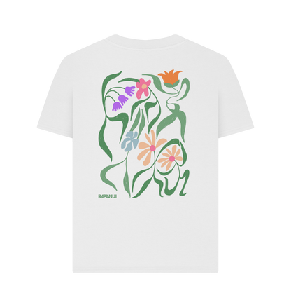 White Printed T-shirt Back