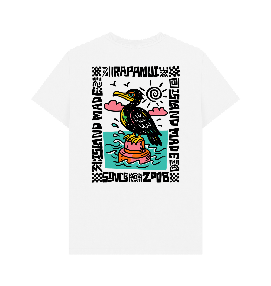 White Printed T-shirt Back