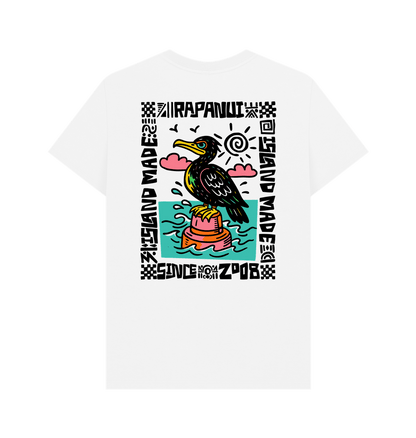 White Printed T-shirt Back