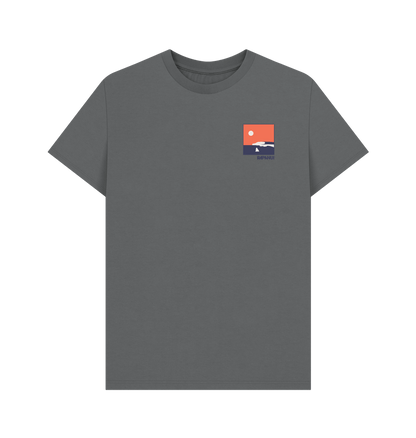 Slate Grey Printed T-shirt Front