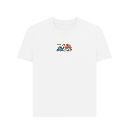 White Printed T-shirt Front