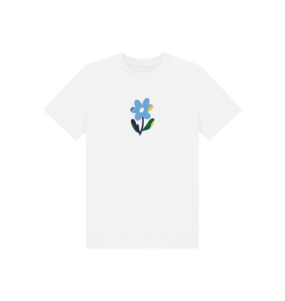White Printed Kids T-Shirt