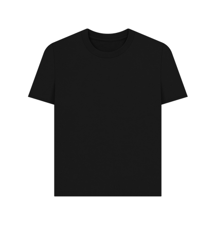 Black Printed T-shirt Front