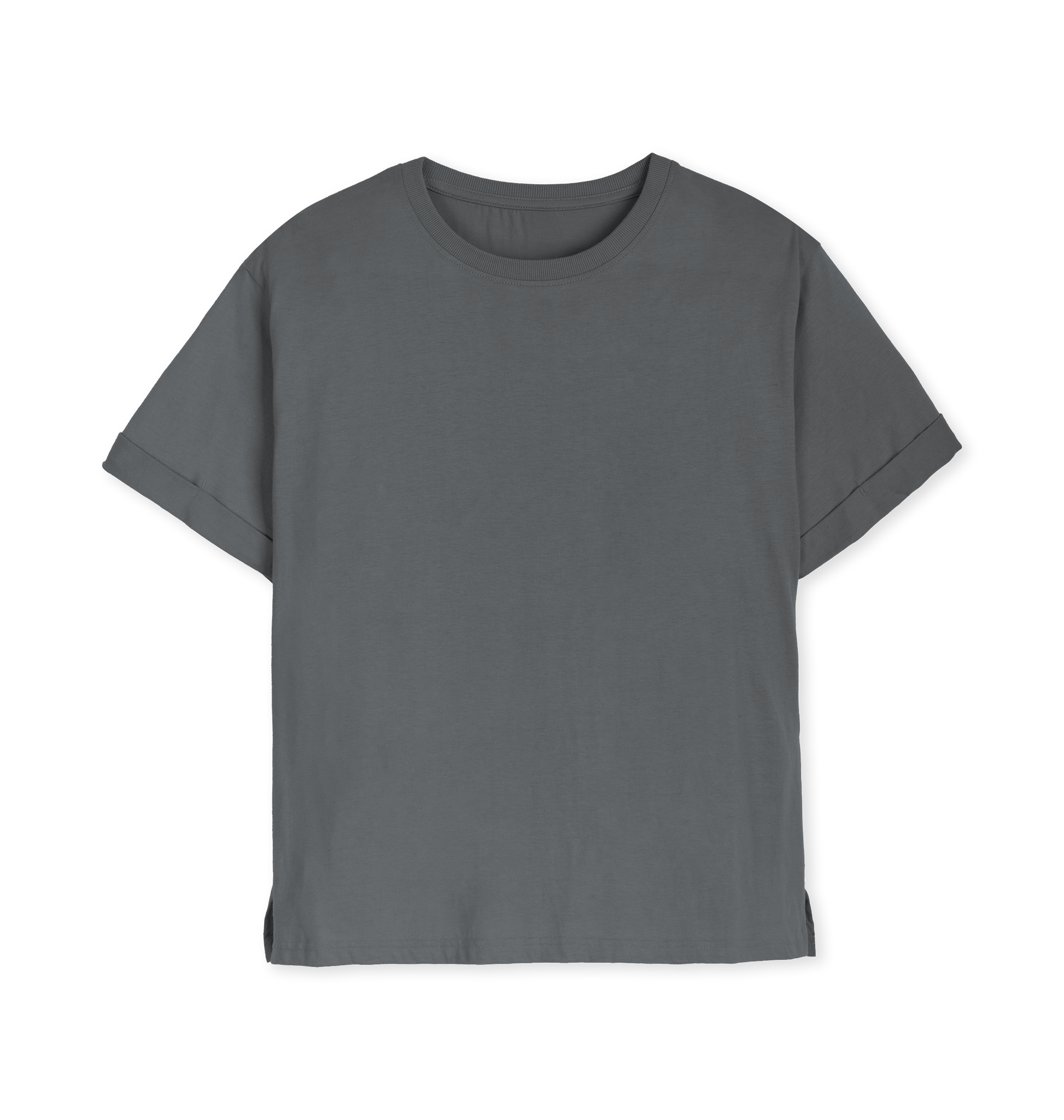 Slate Grey Printed T-shirt Front