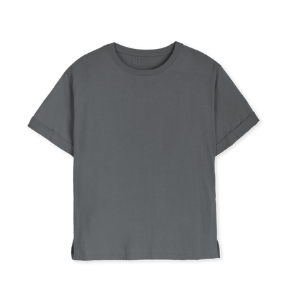 Slate Grey Printed T-shirt Front