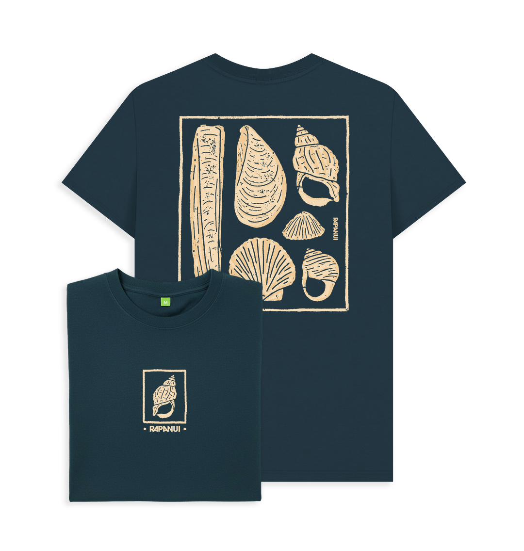 Denim Blue Printed T-shirt Front