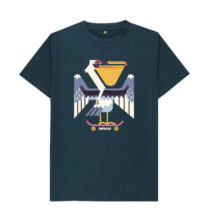 Denim Blue Printed T-shirt