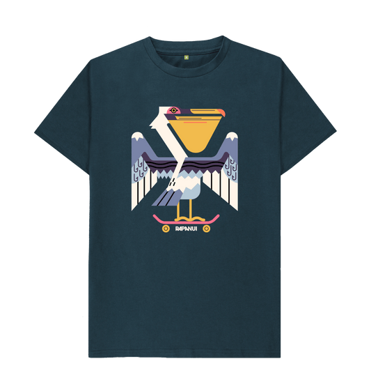 Denim Blue Printed T-shirt