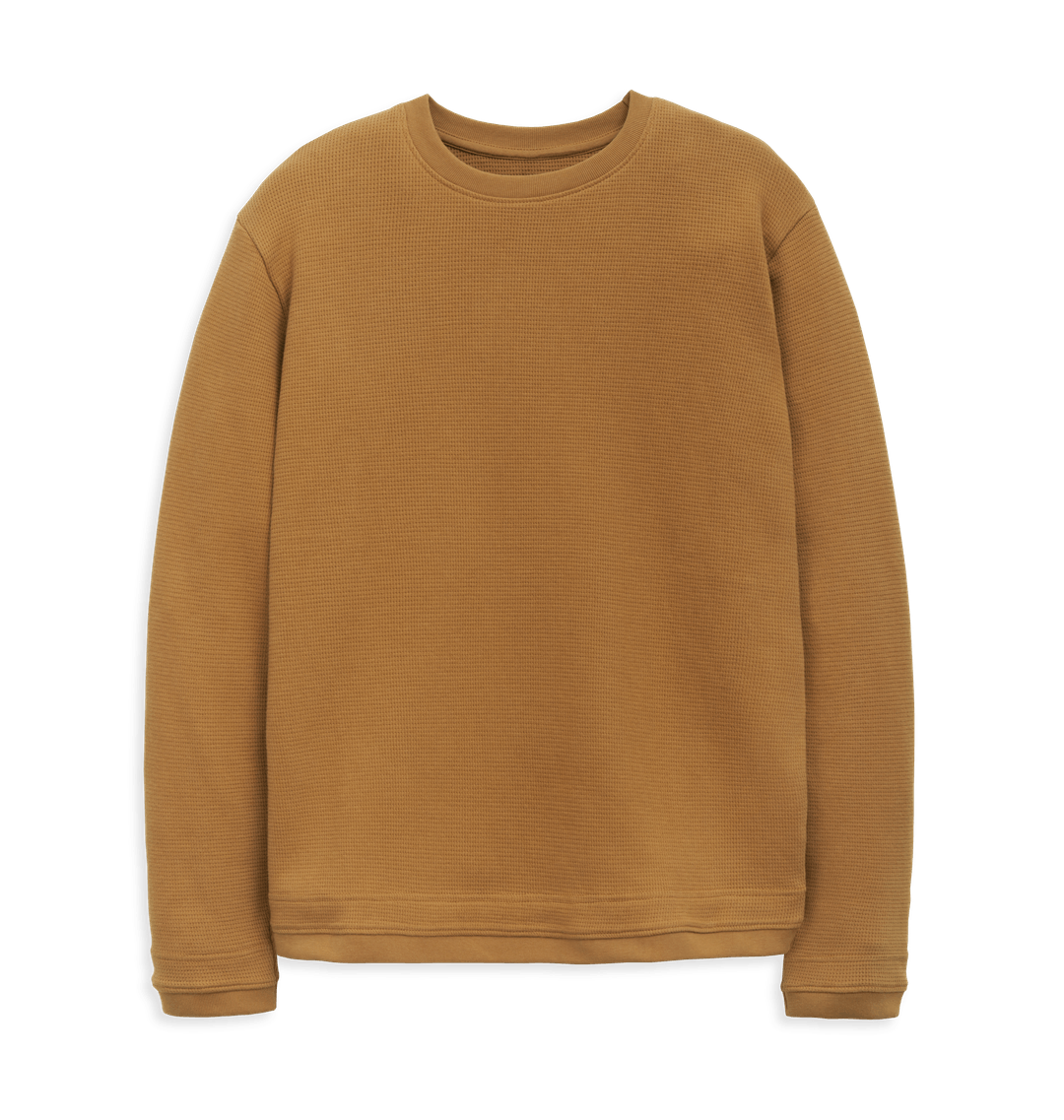 Terracotta Waffle Jumper Front