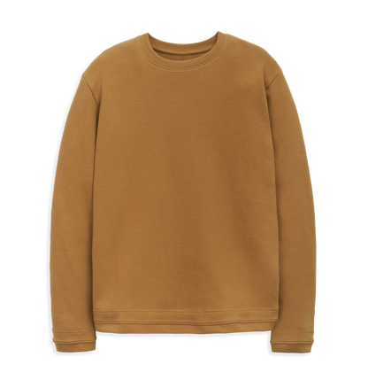 Terracotta Waffle Jumper Front