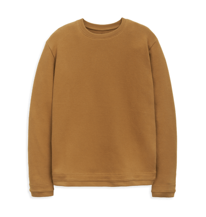 Terracotta Waffle Jumper Front