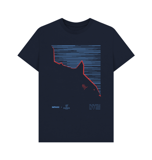 Navy Blue Printed T-shirt Front