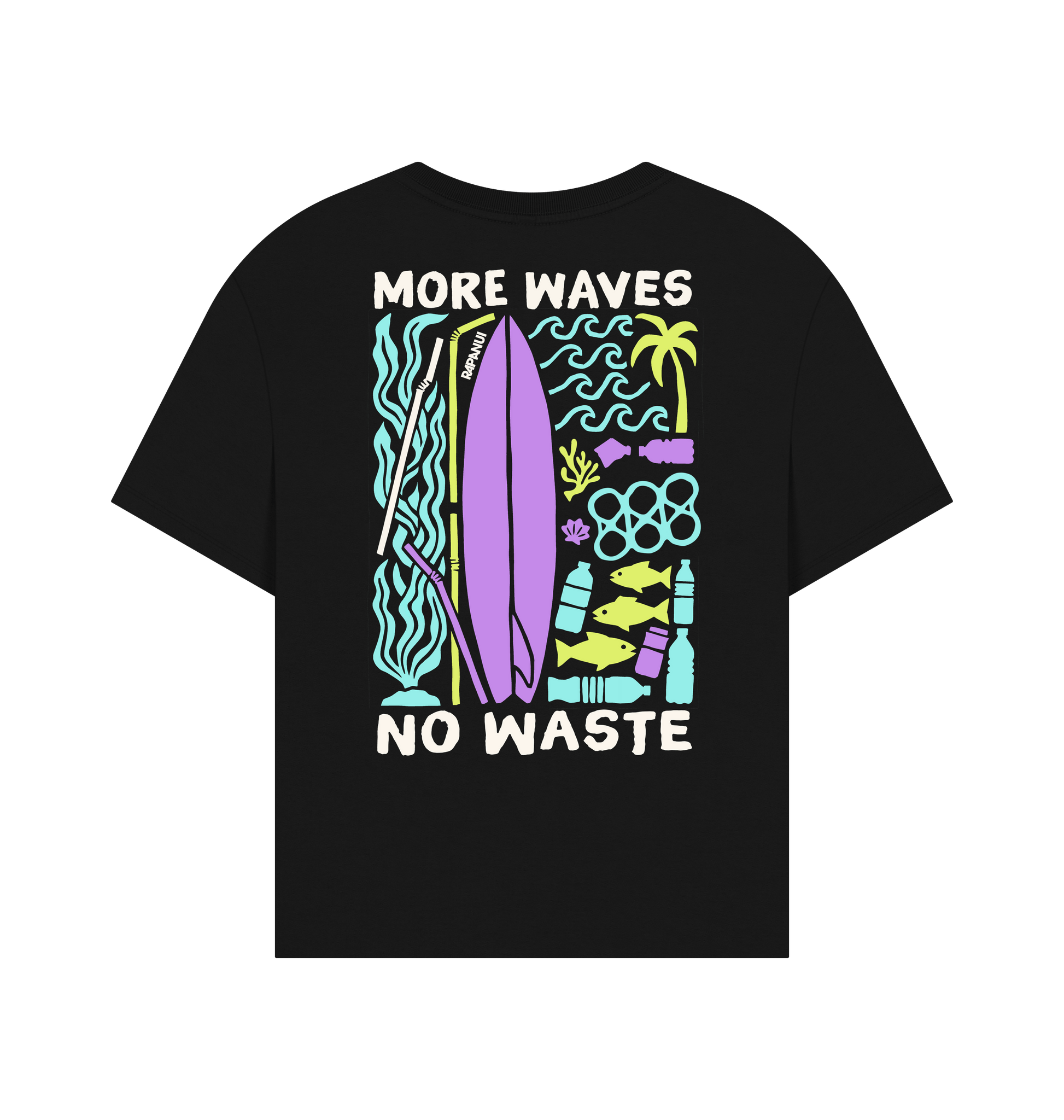 Black Printed T-shirt Back