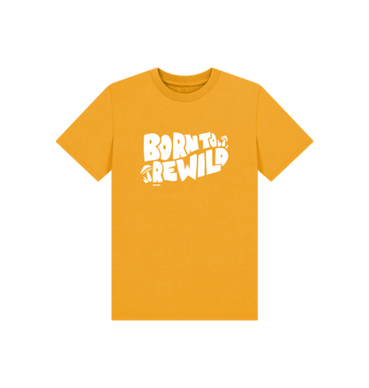 Mustard Printed Kids T-Shirt