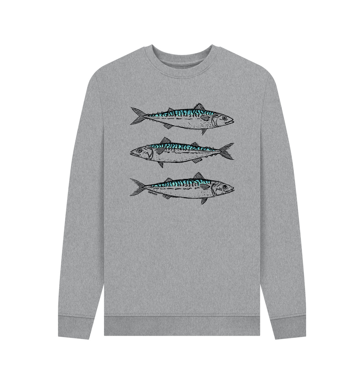 Light Heather Printed Sweater Front