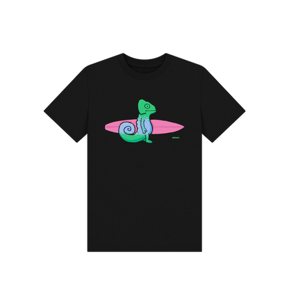 Black Printed Kids T-Shirt