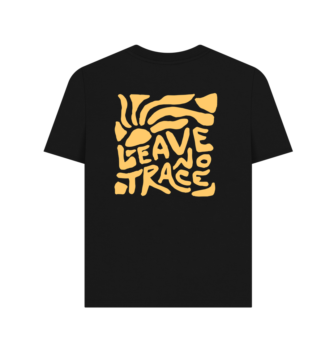 Black Printed T-shirt Back