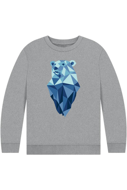 Athletic Grey Printed Kids Jumper